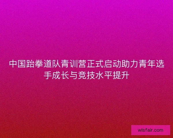 中国跆拳道队青训营正式启动助力青年选手成长与竞技水平提升